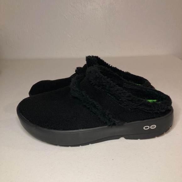 Oofos OOcoozie Fleece Shoe Womens US 7 (EU 38) Recovery Slip On Slipper Mules - Picture 1 of 8